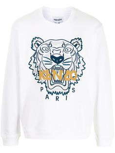 Kenzo толстовка с вышивкой Tiger