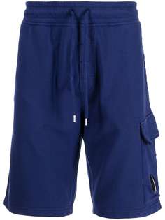 C.P. Company шорты карго с нашивкой-логотипом