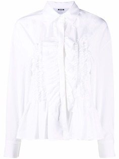 MSGM рубашка с оборками