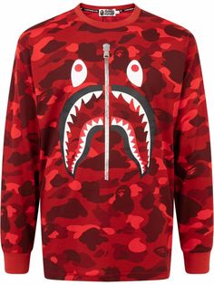 A BATHING APE® футболка Colours Camo Side Shark