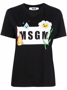 MSGM футболка с логотипом