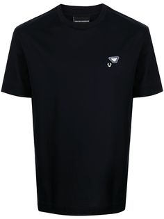 Emporio Armani футболка с нашивкой-логотипом