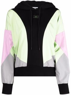 MSGM толстовка в стиле колор-блок с логотипом