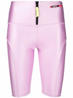 MSGM облегающие шорты с логотипом