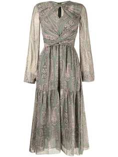 Giambattista Valli платье с длинными рукавами и принтом пейсли
