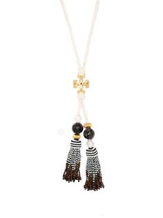 Tory Burch длинное колье Roxanne с кисточками