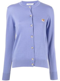 Maison Kitsuné кардиган с нашивкой