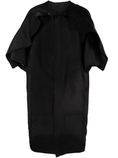 Rick Owens однобортное пальто с оборками