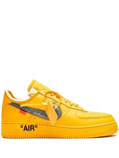 Nike кроссовки Air Force 1 Low University Gold из коллаборации с Off-White