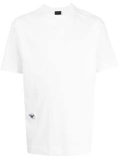 Emporio Armani футболка с нашивкой-логотипом