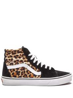 Vans высокие кеды Sk8 с леопардовым принтом