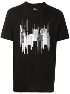 Armani Exchange футболка с принтом New York City