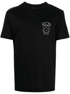 Emporio Armani футболка с нашивкой-логотипом