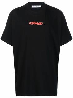 Off-White футболка с принтом Arrow On Canvas