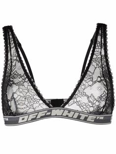 Off-White LACE BRA BLACK NO COLOR