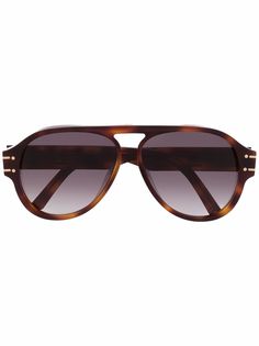 Dior Eyewear солнцезащитные очки-авиаторы черепаховой расцветки