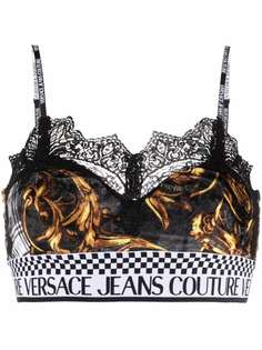 Versace Jeans Couture укороченный топ с принтом Barocco