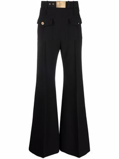 Elisabetta Franchi расклешенные брюки с поясом
