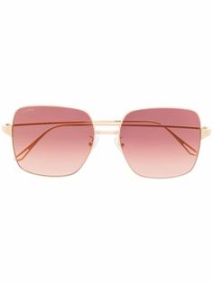 Cartier Eyewear солнцезащитные очки в массивной оправе