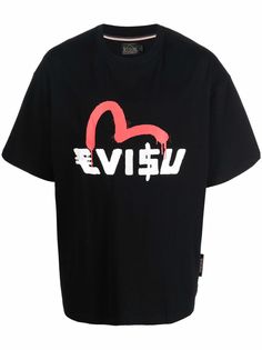 Evisu футболка с логотипом