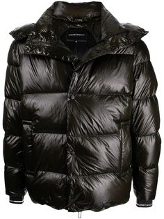 Emporio Armani пуховик с капюшоном