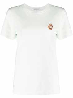 Maison Kitsuné футболка с нашивкой