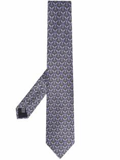 LANVIN шелковый галстук с узором