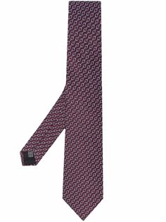 LANVIN шелковый галстук с узором