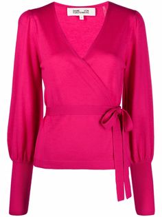 DVF Diane von Furstenberg топ с запахом