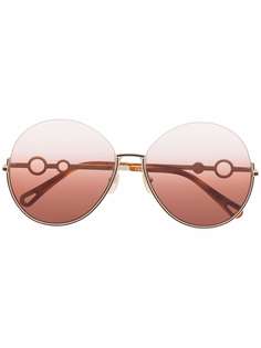 Chloé Eyewear солнцезащитные очки Sofya в круглой оправе