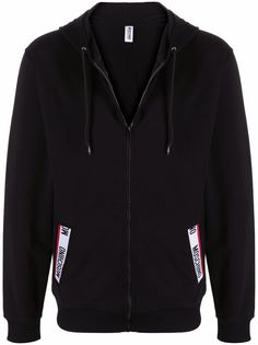 Moschino худи на молнии с логотипом
