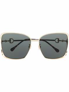Gucci Eyewear солнцезащитные очки с декором Horsebit