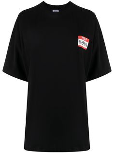 VETEMENTS футболка с логотипом