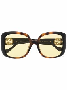 Gucci Eyewear солнцезащитные очки в квадратной оправе