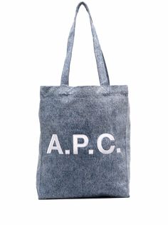 A.P.C. джинсовая сумка-тоут с логотипом