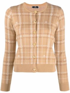 Elisabetta Franchi кардиган в клетку