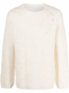Maison Margiela шерстяной джемпер с узором аргайл