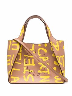 Stella McCartney сумка-тоут Stella Logo с принтом граффити