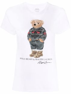 Polo Ralph Lauren футболка с принтом Polo Bear