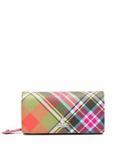 Vivienne Westwood кошелек Derby в клетку тартан
