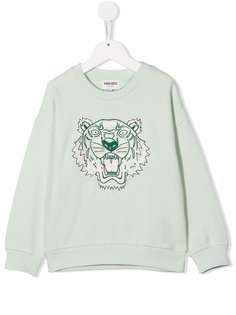Kenzo Kids толстовка с вышивкой Tiger