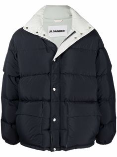 Jil Sander пуховик с высоким воротником