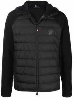 Moncler Grenoble пуховик с нашивкой-логотипом