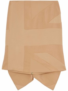 Burberry юбка с отделкой Flag
