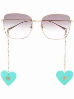 Gucci Eyewear солнцезащитные очки в массивной оправе