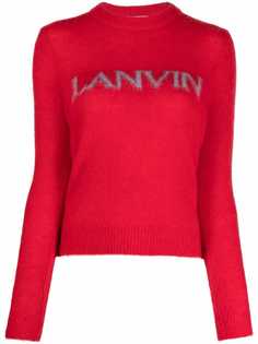 LANVIN джемпер с жаккардовым логотипом