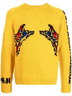 Yohji Yamamoto intarsia knit jumper