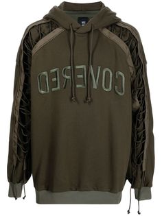 Juun.J logo embossed hoodie