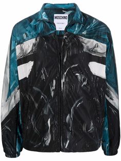 Moschino paint-stroke print jacket