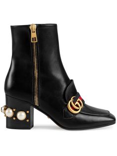 Gucci ботильоны с декором на каблуке